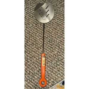 VTG 16 1/2"  EKCO Long Handle Stainless Steel Spatula Turner with Orange Handle